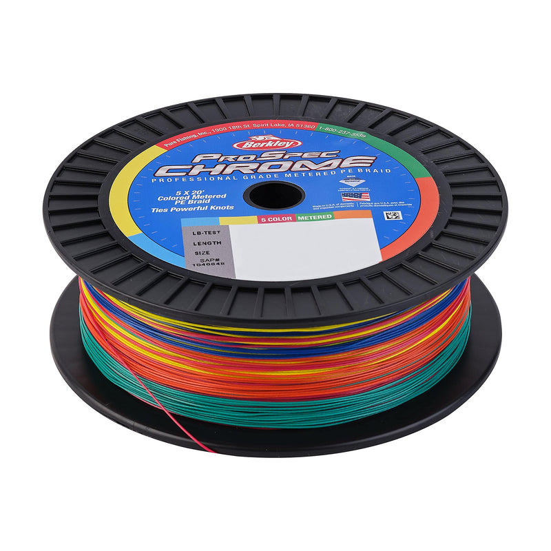 Berkley ProSpec Chrome 5x20' Metered Braid Fishing Line - BeesActive Australia