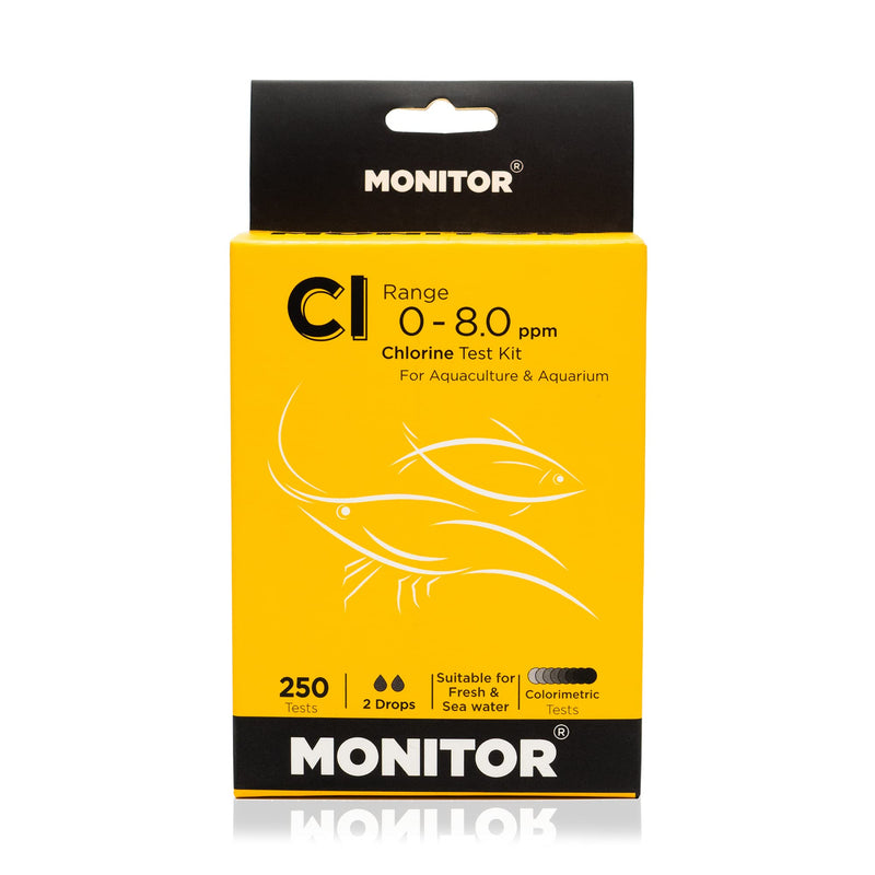 Monitor Chlorine Test KIT (250 Tests) - Monitor Aquarium and aquaculture Water Quality - BeesActive Australia