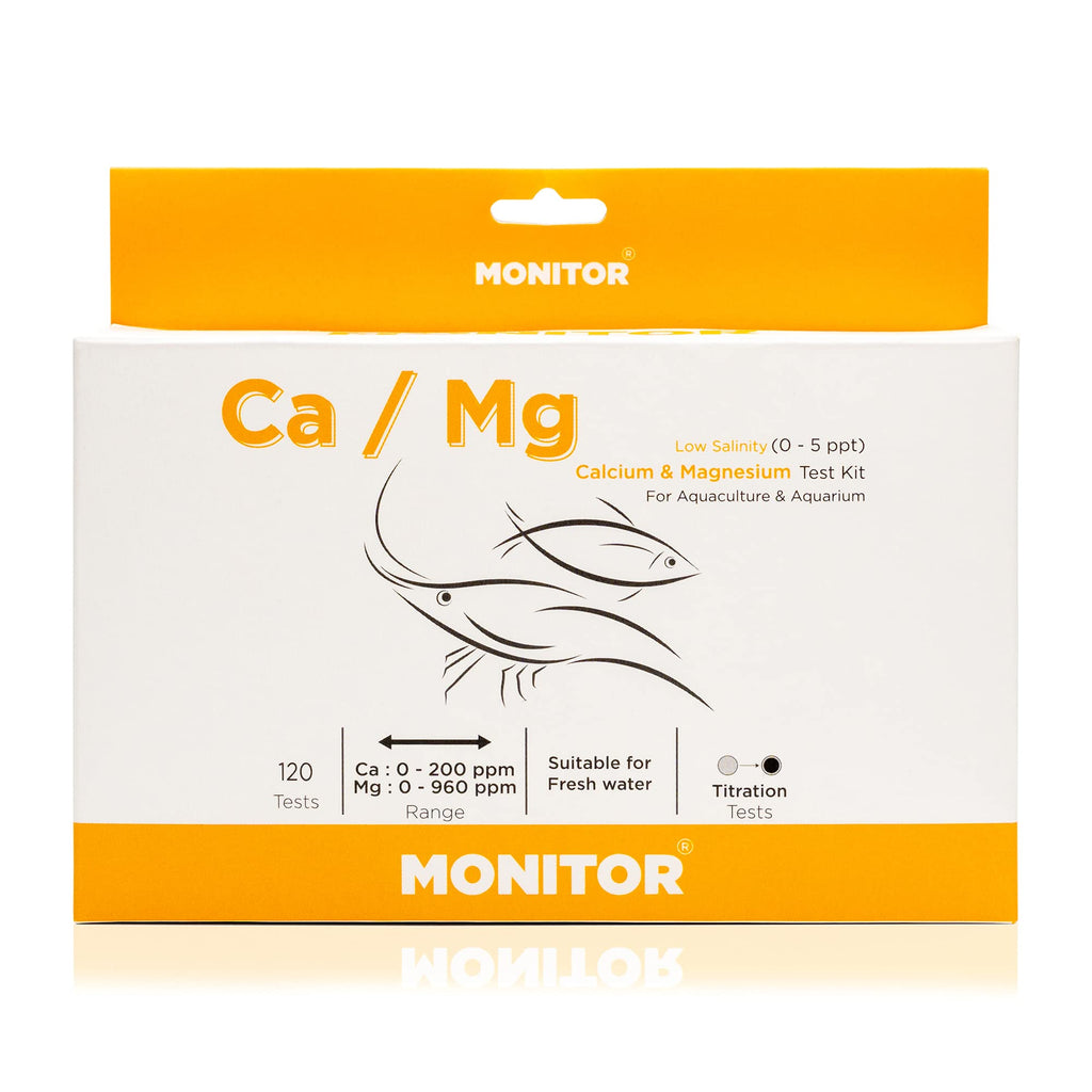 Monitor Calcium/Magnesium Low Salinity (0-5 PPT) Test KIT (120 Tests) - Monitor Aquarium and aquaculture Water Quality - BeesActive Australia