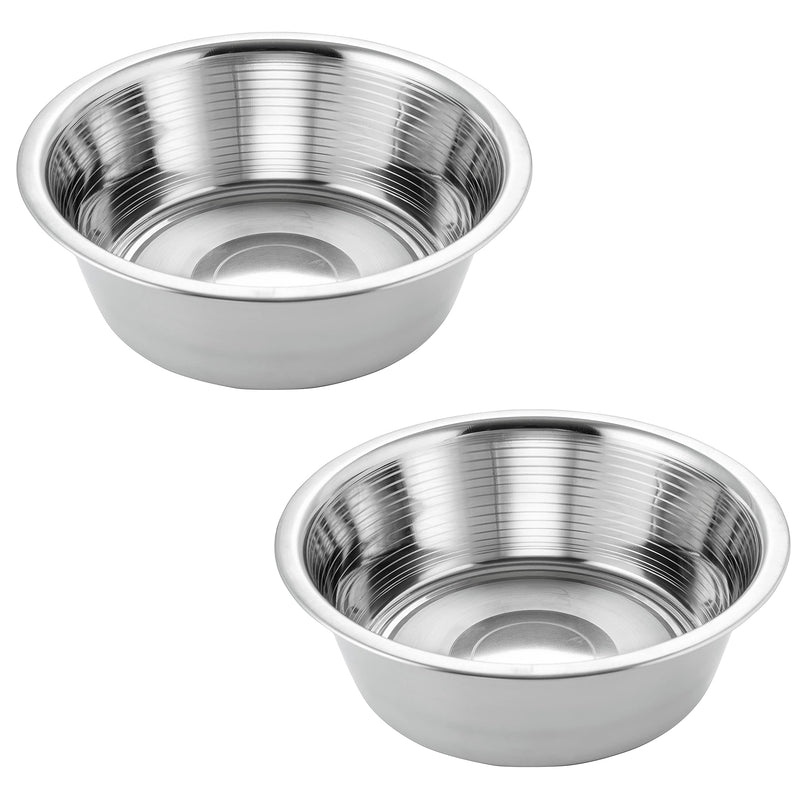 HB Pet Feeder Stainless Steel Dog and Cat Bowls Feeding Replacement Food Bowl for Raised Feeder / Pet Water Metal Bowls 7 cup Double Pack - BeesActive Australia