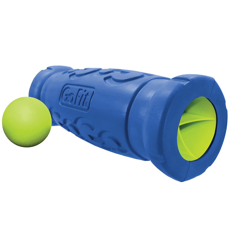 GoFit GF-BRL12 12-Inch Go-Size Barrel Roller with Massage Ball,Blue - BeesActive Australia