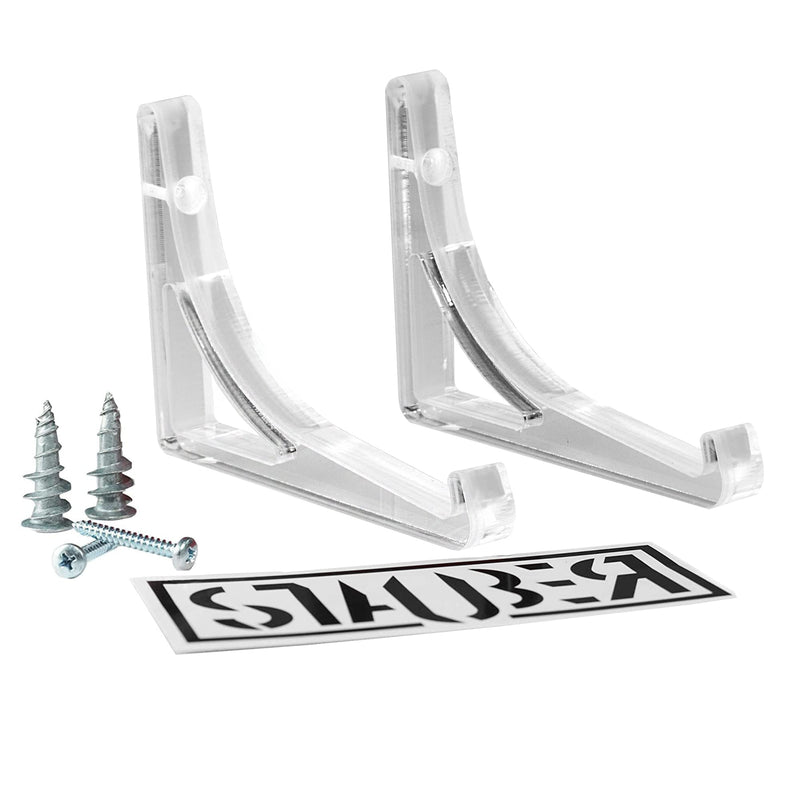 STAUBER Red Hook Snowboard Hanger - Display Graphic Snowboard Wall Mount - Snowboard, Ski, Skateboard Storage Rack | Horizontal Wall Mount - BeesActive Australia