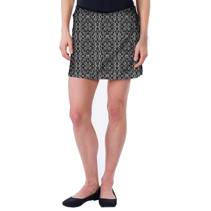 Colorado Clothing Tranquility Women's Everyday Casual Skirt | Gym/Golf/Tennis/Activewear/Athletic Short Skort (Rhombi Black, X-Large) - BeesActive Australia