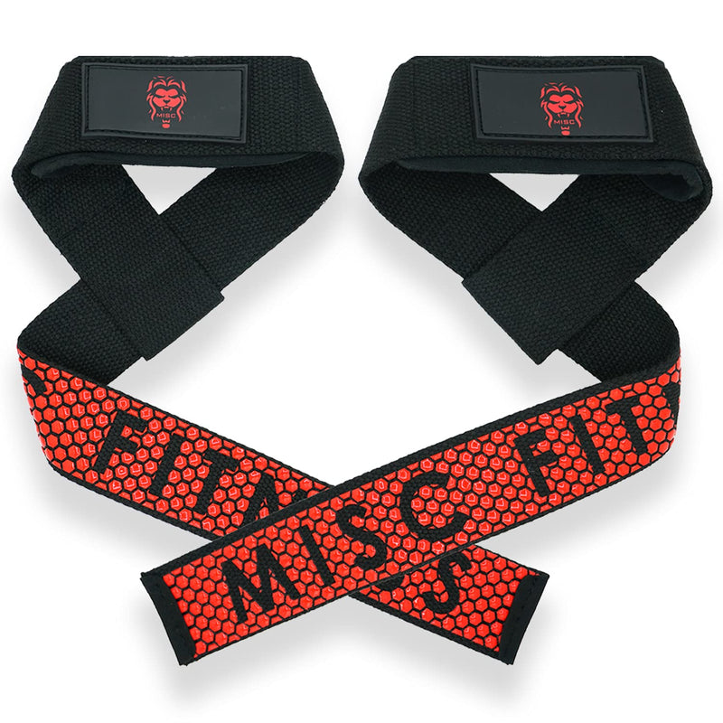 MISC BRANDS Wrist Straps for Weightlifting – Professional Weight Lifting Wrist Support Pair of 2 – Machine Washable Neoprene Wrist Wrap – Improved Grip for Maximized Performance RED - BeesActive Australia