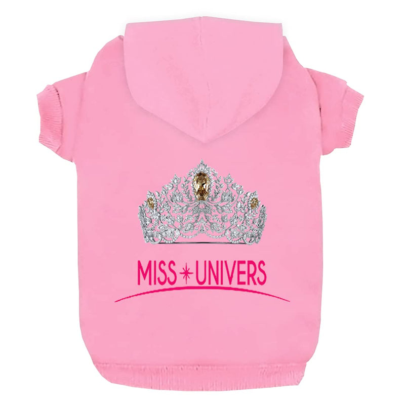 Dog Hoodies Dog Clothes Apparel Miss Univers Fleece Sweater Winter Sweatshirt Warm Cotton Grooming Hoodie for Small Dog Medium Large Dog Cat XX-Large Pink - BeesActive Australia