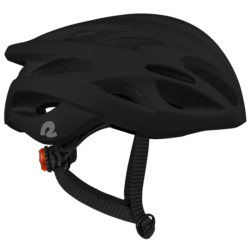 Retrospec Silas Adult Bike Helmet with Light for Men & Women - Lightweight, Comfortable, Matte Black - BeesActive Australia