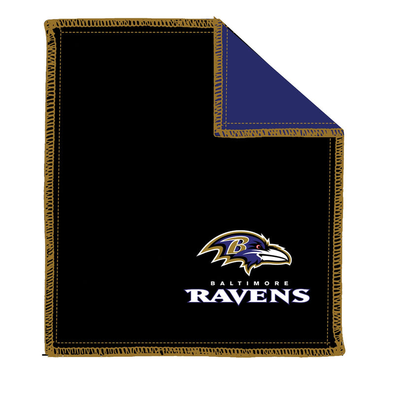 KR Strikeforce Officially Licensed NFL Logo Bowling Ball Shammy Cleaning Pad Available in Select Teams Baltimore Ravens - BeesActive Australia