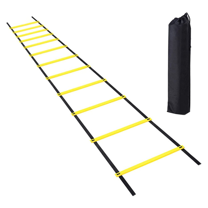 Springen Agility Ladder Agility Training Ladder Speed 12 Rung - Training Ladder for Soccer with Carrying Bag(Random Color) - BeesActive Australia