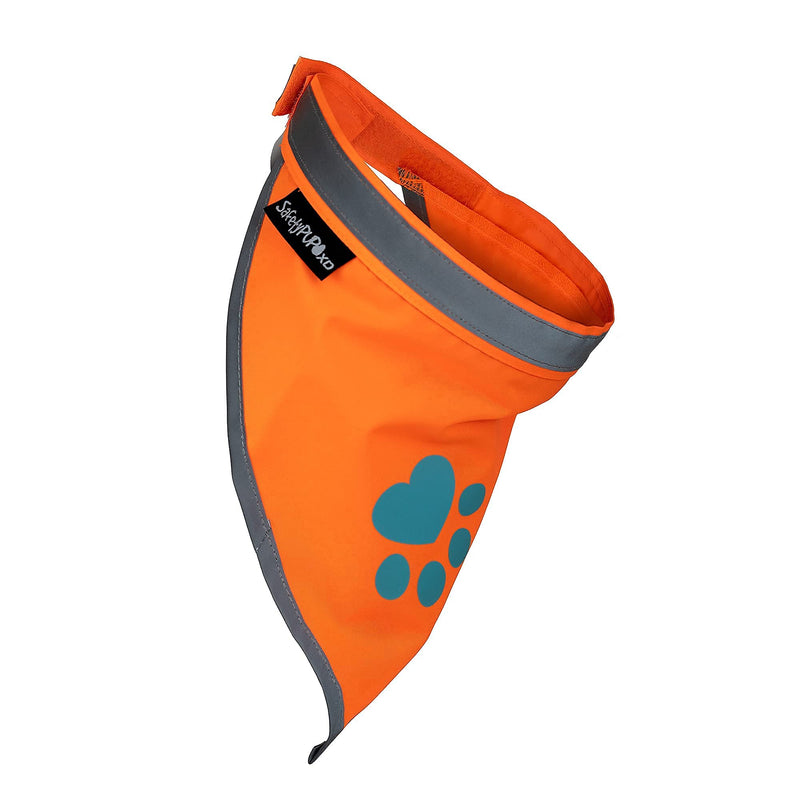 SafetyPUP XD Reflective Bandana. Hi Visibility Blaze Orange Dog Bandana Collar for Large and Small Pets. Ideal Dog Accessories for Walking, Camping, and Off Leash Exploration. - BeesActive Australia