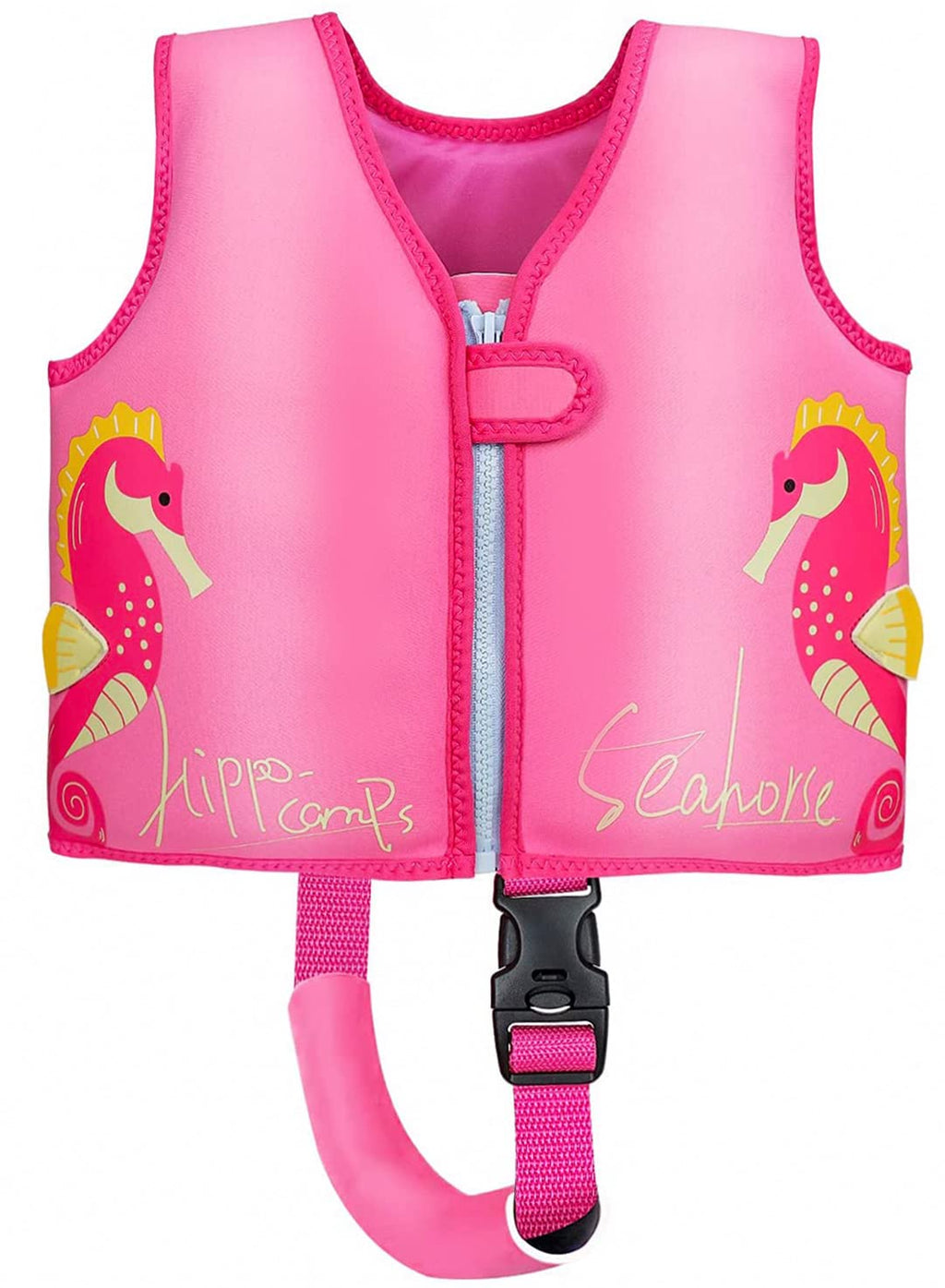 OldPAPA Kids Swim Vest-Floaties for Toddlers Swim Learning and Training-Neoprene Swimwear with Extra Strap-Suitable for Children 20-50 lbs Pink M(3-6 Year) - BeesActive Australia