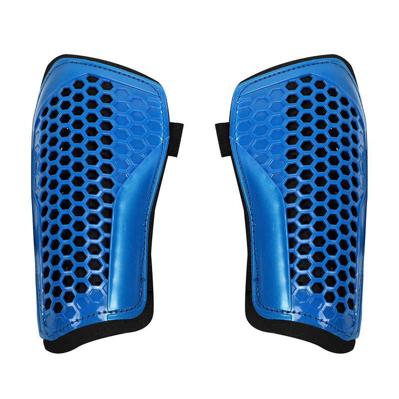 Alephnull Adjustable Shin Guards Impact Resistant Shin Pads for Children and Adults 1 Pair Blue Medium - BeesActive Australia