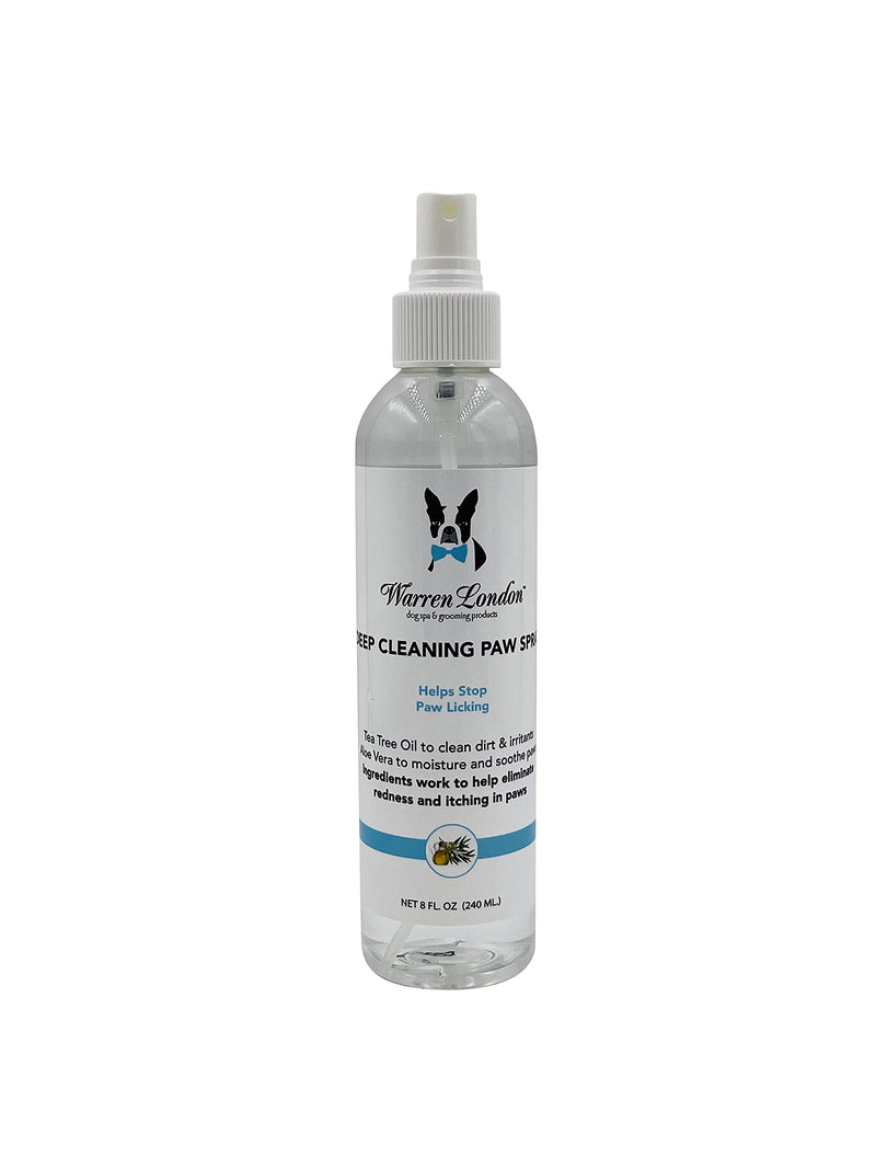 Warren London Deep Cleaning Paw Spray for Dogs | Soothing & Moisturizing Spray with Tea Tree Oil & Aloe Vera | Prevent Paw Licking While On The Go and in Between Paw Soaks | Made in USA - BeesActive Australia