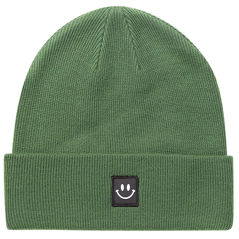 MaxNova Knit Beanie Hat with Smile Face for Men/Women Amy Green Smile - BeesActive Australia