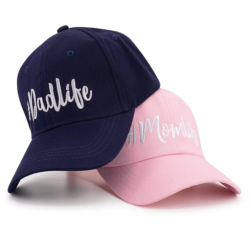 PopCrew™ Mom & Dad Hat | Funny Embroidered Adjustable Baseball Cap Gift for Couples Parents #Momlife #Dadlife - BeesActive Australia