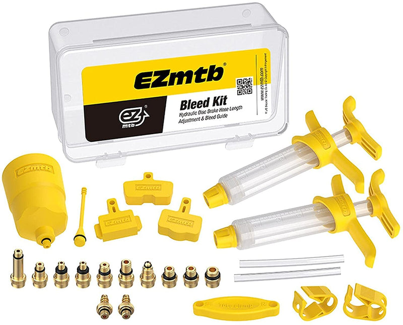 Brake Bleed Kit, Bicycle Bleeder Hydraulic Disc Brake Bleed Kit Tool for Shimano, for MAGURA, for TEKTRO, for SRAM Series Bike Brake Repair Tools Metal Joint - BeesActive Australia