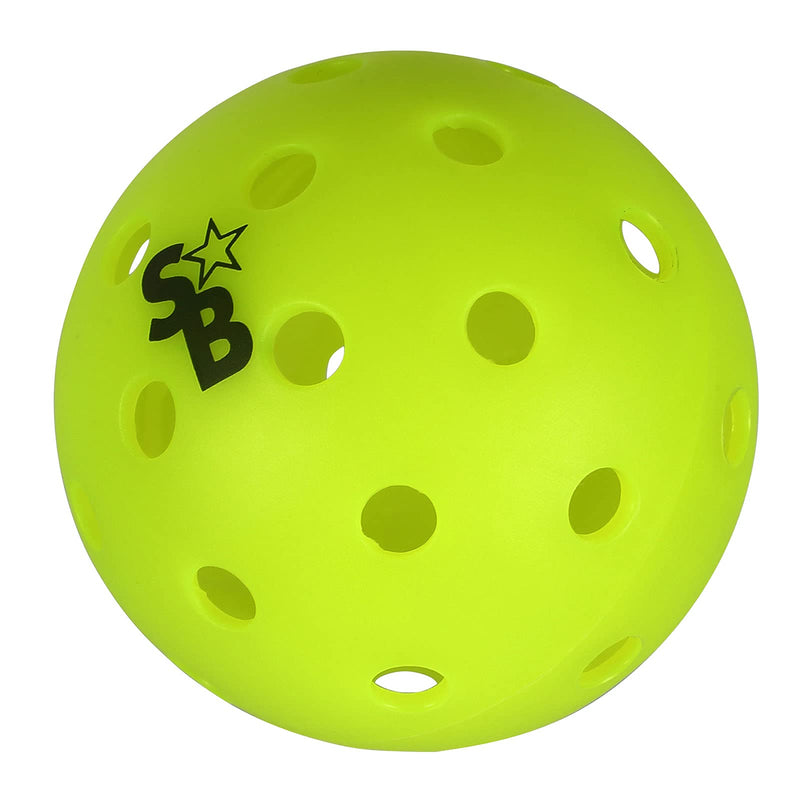Pickle Balls 12 Pack | Pickleball Balls Outdoor | Pickle Balls | Supra-40 Outdoor Pickleball | Pending Approved for Tournament Play | Neon Yellow | Hard Bounce - BeesActive Australia