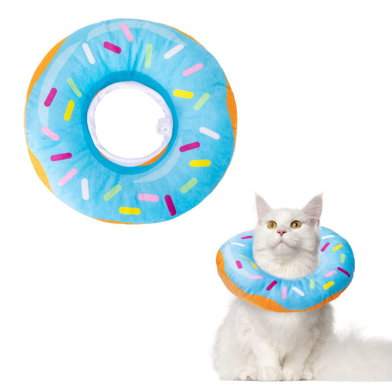 Cat Cone Collar Soft, Nobleza Adjustable Cute Donut Pet Recovery Collar for Wound Healing, Comfy Alternative Elizabethan Collar Medical Neck Pillow After Surgery Medium - BeesActive Australia