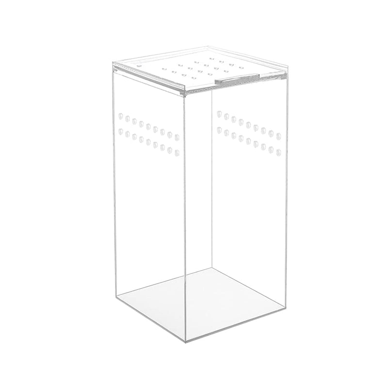 NANEEZOO Magnetic Acrylic Case, 2.9x2.9x6 Inch Nano Arboreal Tarantula Enclosure Reptile Habitat Terrarium Breeding Box for Spider Scorpion Sling Isopods Lizards Invertebrates Insect Mantis - BeesActive Australia