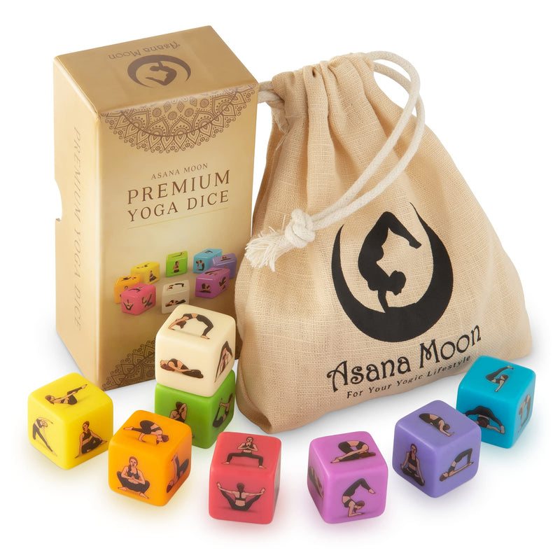 Yoga Dice by Asana Moon  One of the Unique Yoga Gifts for Women or Any Yoga Lover  Yoga Stuff for Teachers and Yogis  Yoga Game and Gift Idea for Instructors and Meditation Practitioners - BeesActive Australia