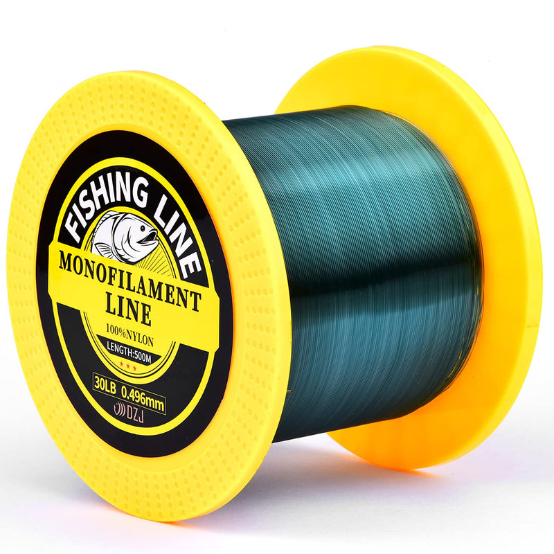 500m (547yd) Monofilament Fishing Line, Nylon Strong Fishing Wire line for Saltwater and Freshwater Spinning Reels, Test 12LB, Green - BeesActive Australia