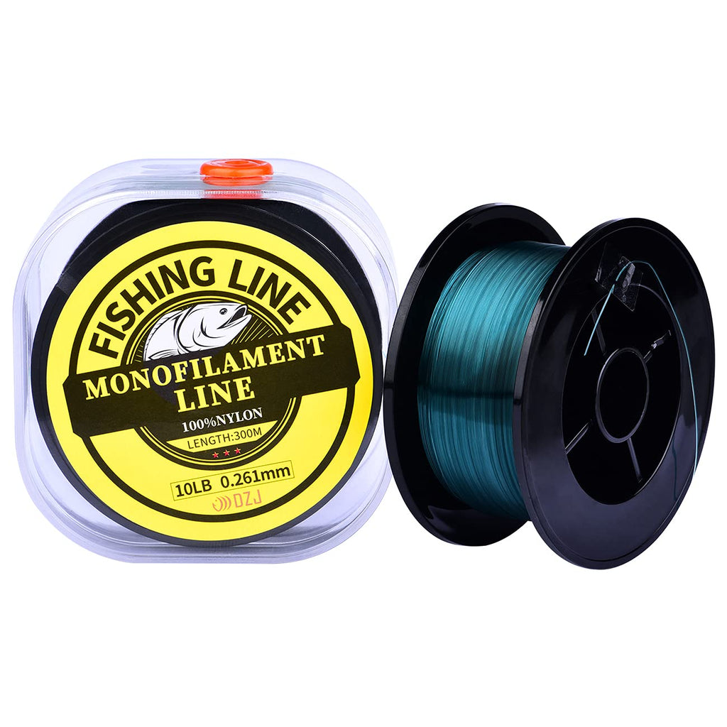 DZJ 300m(328yd) Monofilament Fishing Line, Nylon Strong Fishing Wire Line for Spinning Reels in Saltwater and Freshwater, Test 2/4/6/8/10/12LB, Clear, Green, Red (Red, 2LB) - BeesActive Australia