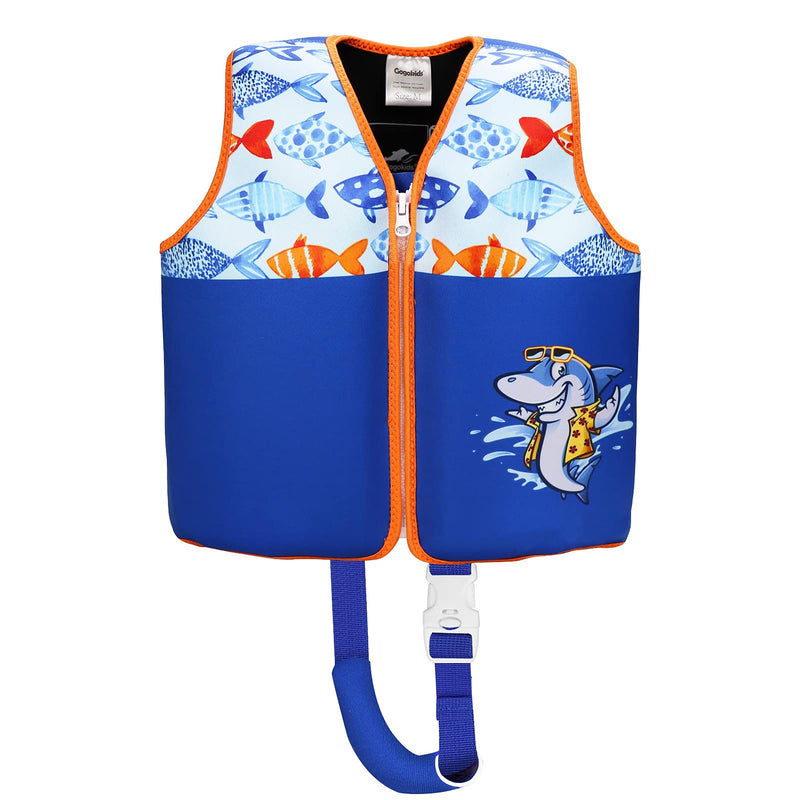 Swim Vest for Kids- Buoyancy Toodle Swimming Jacket for Boys and Girls, Premium Neoprene Baby Swim Vest Infant Swim Jacket for Age 2-6 Years/ 22-50lbs Blue M/ (2-4 Years) - BeesActive Australia