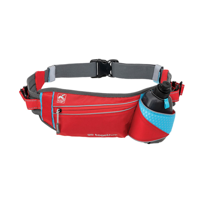 Kurgo Hands-Free Dog Running Belt, Running Dog Leash Belt, Waist Belt for Walking Dogs, Reflective, Adjustable, Includes Water Bottle, For Running and Hiking, K9 Excursion Belt & On-Trail Running Belt Updated Version - BeesActive Australia
