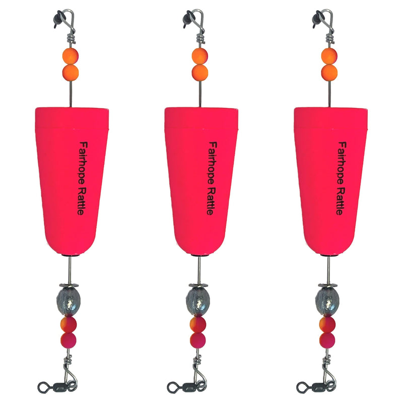 Fairhope Rattle Popping Cork Float for Redfish, Speckled Trout, Sheepshead, Flounder Freshwater and Saltwater Bobbers Durable and High Visibility Handmade in Alabama (Pack of 3) Hot Pink - BeesActive Australia