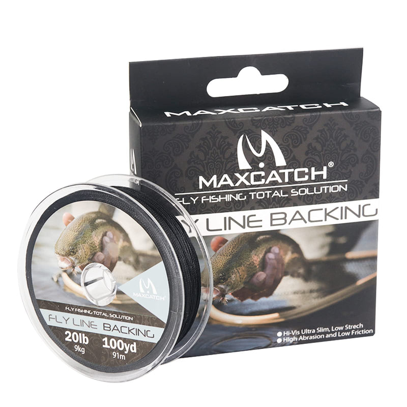 M MAXIMUMCATCH Maxcatch Braided Fly Line Backing for Fly Fishing 20/30lb(White, Yellow, Orange, Black&White, Black&Yellow, Blue, Pink, Green, Purple) 20lb,100yards - BeesActive Australia