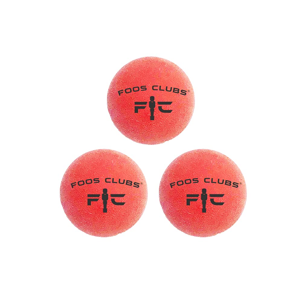 Foos Clubs Foosball Balls - Professional Tournament Quality - Great for Schools, Home Play, and Rec Centers - Set of 3 Foosballs (red) - BeesActive Australia