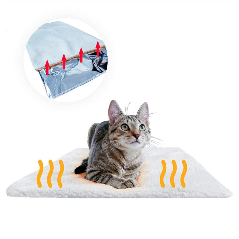 Petlex Self Heating Pet Bed, Self-Warming Pet Blanket Pad with Soft Washable Fleece Cover, Pet Thermal Mat Pad for Dogs and Cats 23x17in - BeesActive Australia