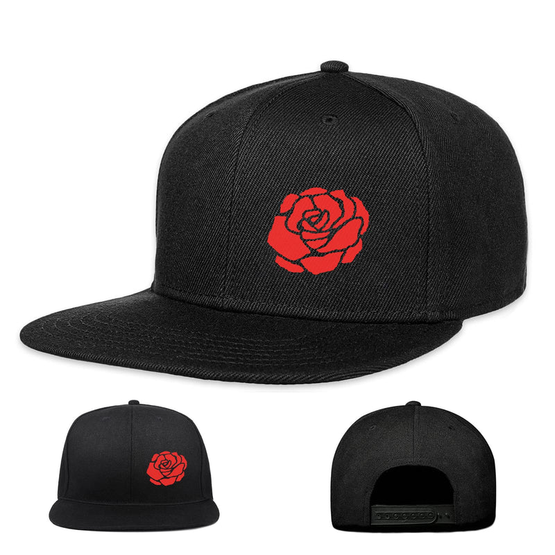 Negi Snapback Hats for Men Flat Bill Black Adjustable Baseball Cap Trucker Dad Hat… Rose - BeesActive Australia