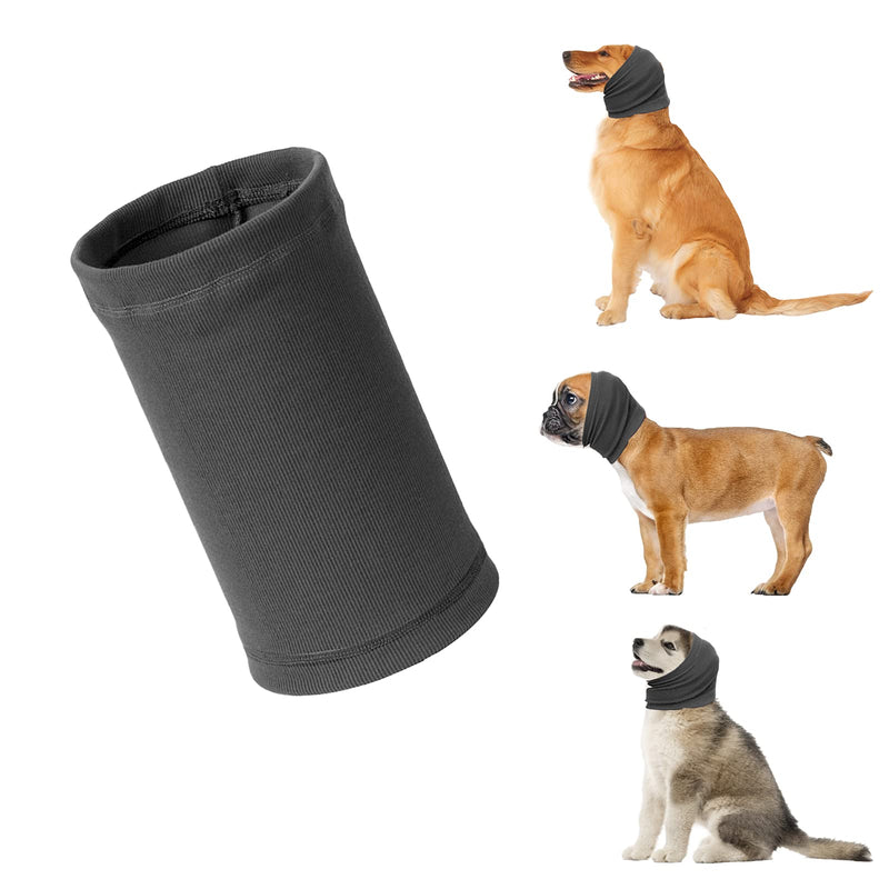 Dog Snood for Dog Neck and Ears Warmer,Pet Dog Earmuff for Comfort,Helps Calm for Pet Dog Hoodie,Provides Anti Anxiety Relief, Suitable for Wearing in Bathing Grooming,Reducing Noise Grey Large - BeesActive Australia