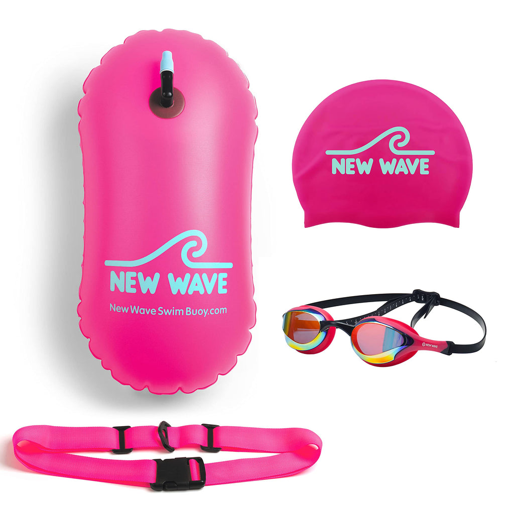 New Wave Swim Bubble (Pink) and Swim Goggles (Pink Bubble Dreams) Bundle - BeesActive Australia