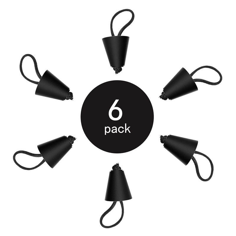 Hikeen 6 Pieces Kayak Plugs Scupper Plugs Kayak Drain Plugs with Lanyard Kayak Plugs for Sit on Top - BeesActive Australia
