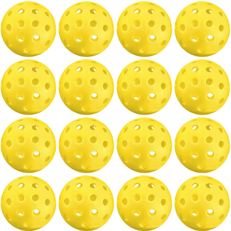 Vobab 16 Pack Outdoor Pickleballs Balls, Pickleballs Approved by USAPA for Sanctioned Tournament Play & Lightweight Pickleball Paddles Set: 2 Pickleball Rackets 8 Pickle Balls 1 Portable Bag 16 Pcs Pickleballs Balls - BeesActive Australia