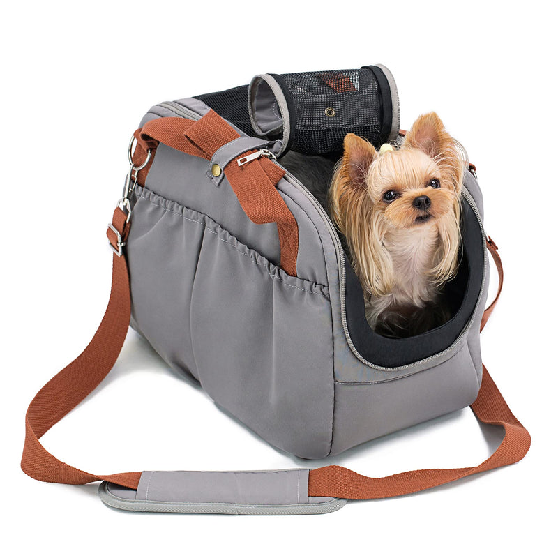 ACDOK Dog Carrier, Pet Tote Bags for Cats or Doggies, Portable Puppy Travel Carrier Bags, Cozy Soft Pet Puppies Carriers Slings Gray Color - BeesActive Australia