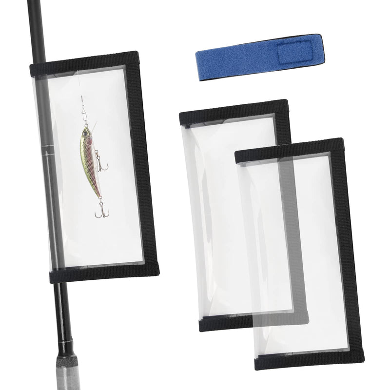 Windspeed 2Pack Fishing Lure Wraps, Transparent Fish Lure Covers PVC Fishing Rods Hook Covers for Fish Bait Storage Fishing Baits Wrap for Lures/Hook Protector - BeesActive Australia