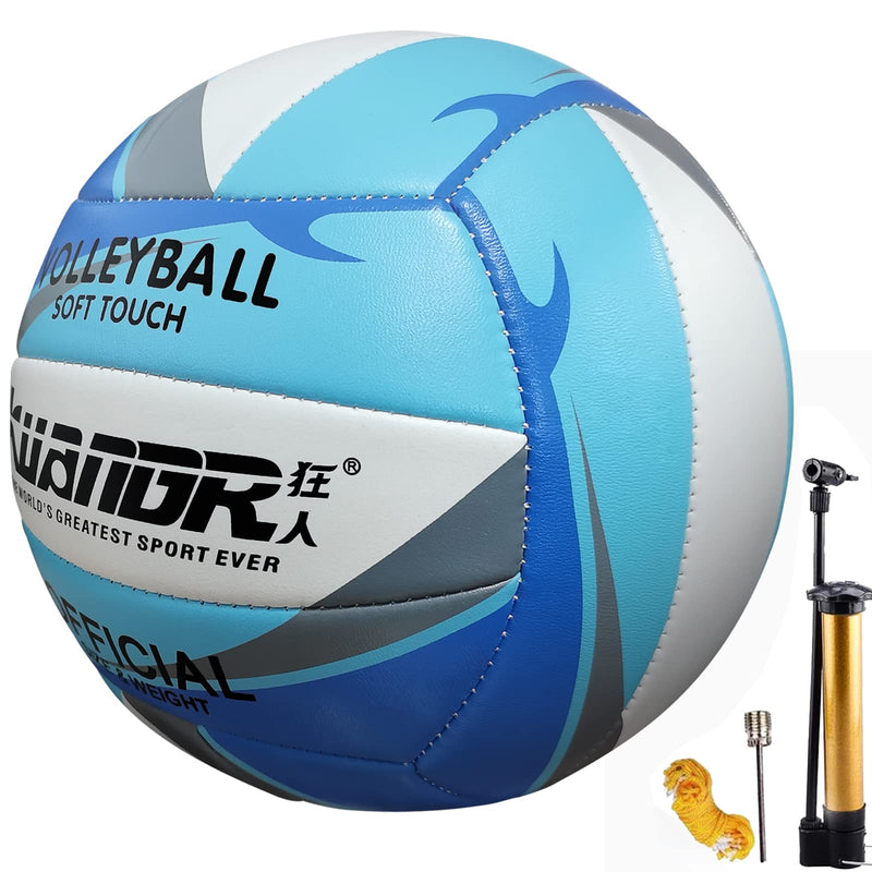 Senston Volleyball Official Size 5, Indoor Outdoor Beach Volleyball for Pool, Gym, Training Blue - BeesActive Australia