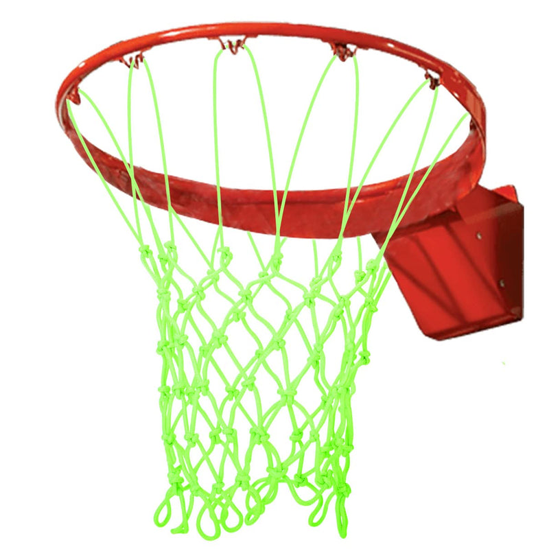 Glow in The Dark Basketball Net Outdoor,Heavy Duty Basketball Net Replacement - All Weather Anti Whip.12 Loops Standard Size Night Basketball Sports Gift for Pool Sports School - BeesActive Australia