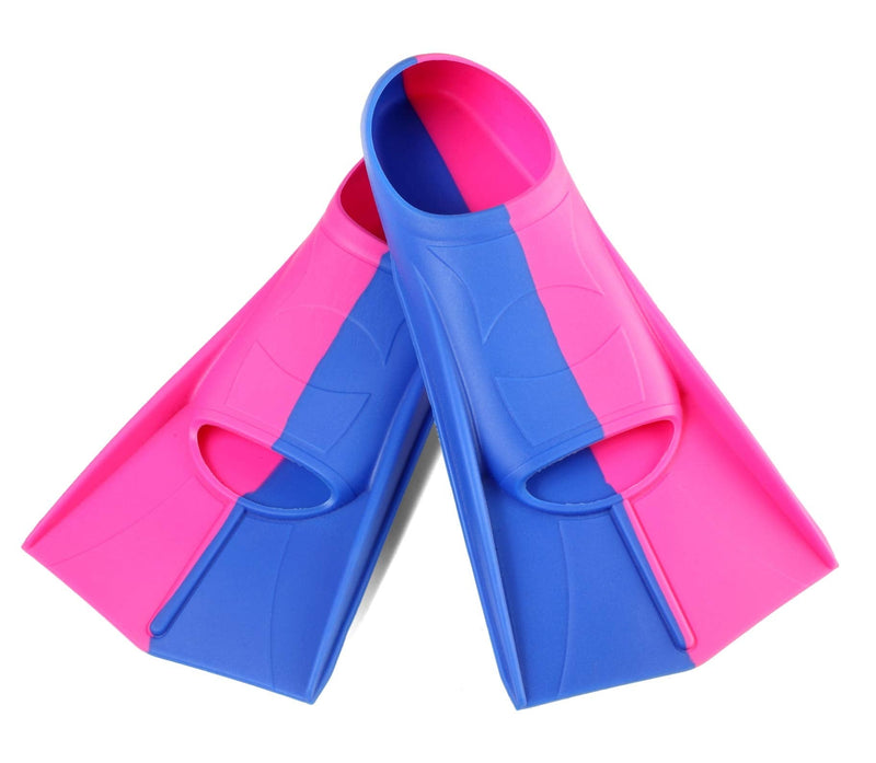 Foyinbet Kids Swim Fins,Short Youth Fins Swimming Flippers for Lap Swimming and Training for Child,Girls,Boys NavyBlue / Red Small - BeesActive Australia