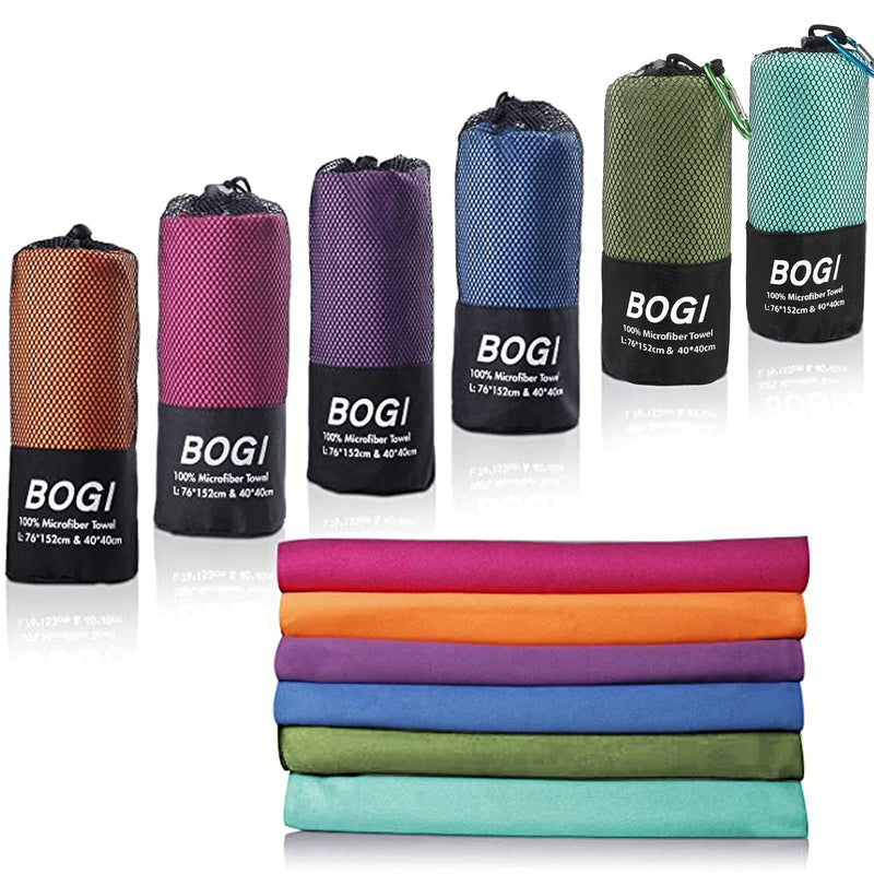 BOGI Microfiber Travel Sports Towel-Quick Dry Travel Towel,Soft Lightweight Absorbent Compact Sports Towel for Camping Gym Beach Bath Yoga Swimming Backpacking ( S:16''x32'',2Pcs-AGreen) Army Green S:16''x32''(2 Pcs) - BeesActive Australia