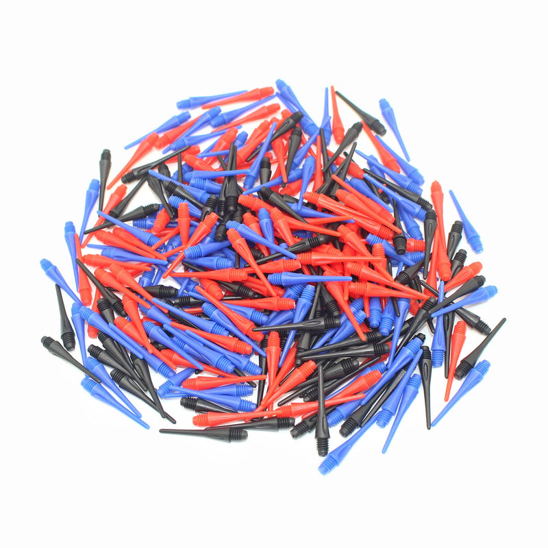 ROOBEEO Soft Dart Tip 2BA Thread Soft Tip Dart Points 300 Packs 3 Colors Plastic Dart Tips Replacement Dart Accessories - BeesActive Australia