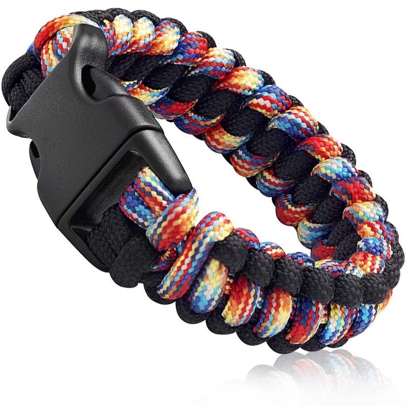 TECEUM Paracord Bracelet – Stylish Cobra – Unisex 550 Parachute Rope Wristband – Medium Size – Stylish Accessories – for Casual Survival & Outdoors Wear 01 01 Stylish Cobra - BeesActive Australia