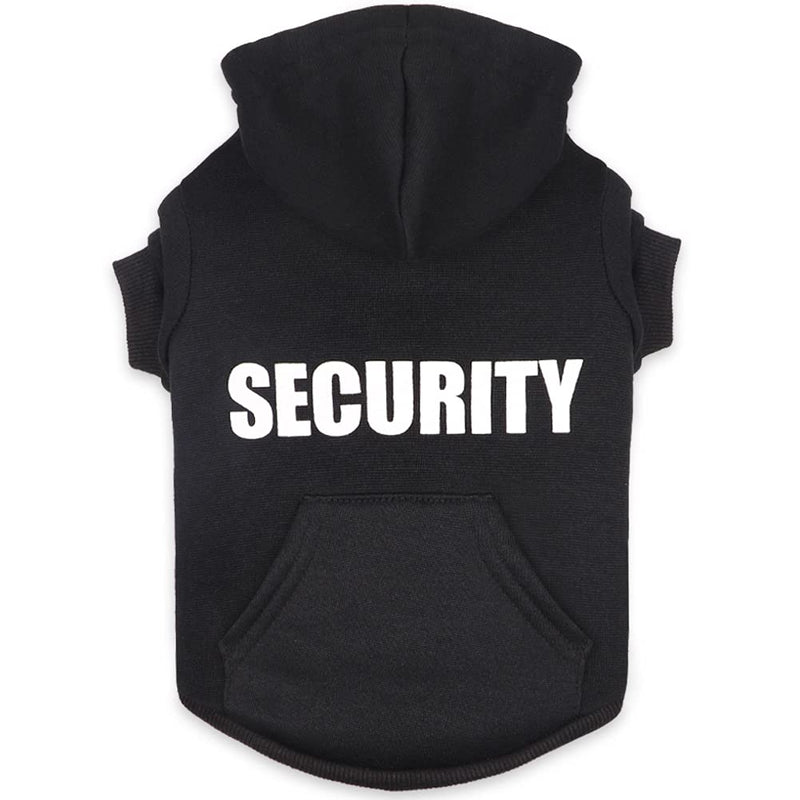 Dog Hoodie Security Dog Sweater Soft Brushed Fleece Dog Clothes Dog Hoodie Sweatshirt with Pocket for Small Medium Large Dogs - BeesActive Australia