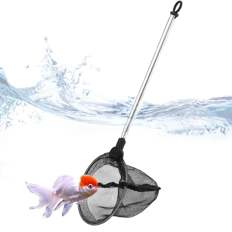 JONMON Fish Net Aquarium - Small Round Fine Mesh Shrimp Fish Catch Skimming Net with Telescoping Long Extendable Handle Aquarium Fish Tank Accessories for Cleaning Tanks Pond Leaves and Debris - BeesActive Australia