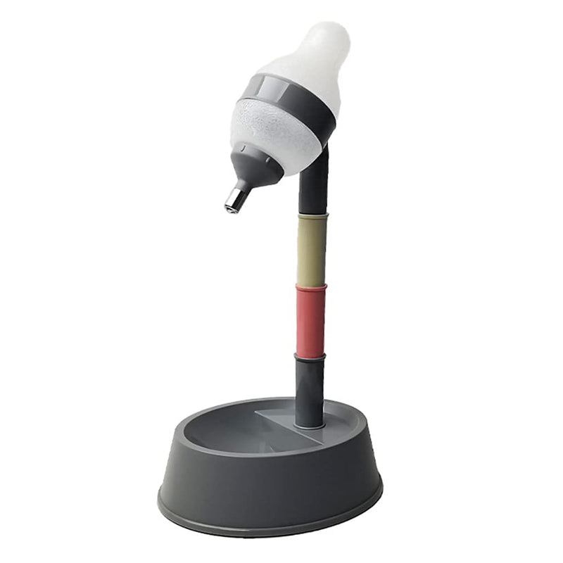 NACOCO Pet Standing Water Dispenser Cat Dog Standing Bowl with Detachable Pole Automatically Feeding Water Height Adjustable Grey - BeesActive Australia