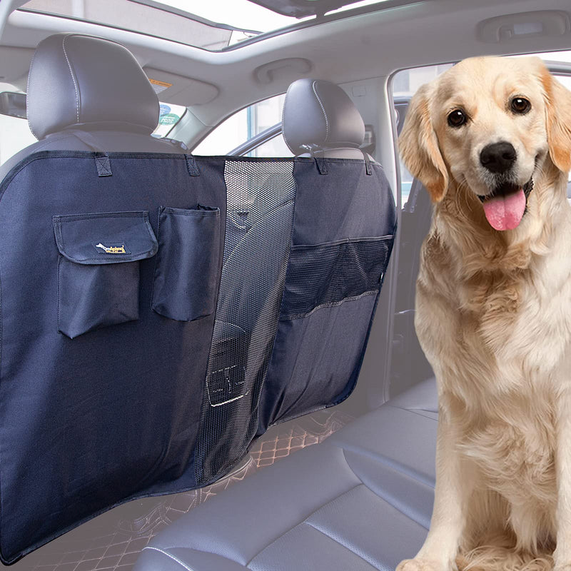 HAIKUADAY Dog Car Net Barrier 48" with Storage Bag and Adjustable Rope,Easy Install,Reduce Pets and Children Interfering,Mesh Backseat Barrier for Suvs,Trucks and Jeeps - BeesActive Australia