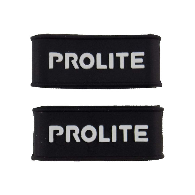 PROLITE Grip Bands - Holds Your Grip in Place - One Size Fits All - Perfect for Pickleball Paddles, Tennis & Racquetball Racquets - Black Silicone Band w/Embossed Logo On Both Sides 6-Pack - BeesActive Australia