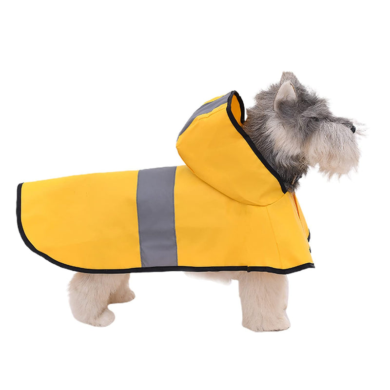 Avaner Dog Raincoats Puppy Waterproof Jacket with Leash Hole for Small Dogs yellow - BeesActive Australia